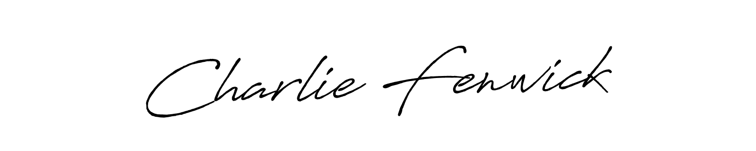 Make a beautiful signature design for name Charlie Fenwick. With this signature (Antro_Vectra_Bolder) style, you can create a handwritten signature for free. Charlie Fenwick signature style 7 images and pictures png