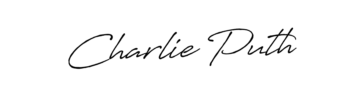 Make a beautiful signature design for name Charlie Puth. With this signature (Antro_Vectra_Bolder) style, you can create a handwritten signature for free. Charlie Puth signature style 7 images and pictures png