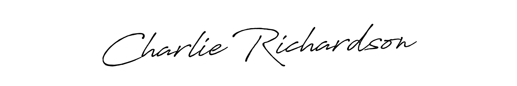 Use a signature maker to create a handwritten signature online. With this signature software, you can design (Antro_Vectra_Bolder) your own signature for name Charlie Richardson. Charlie Richardson signature style 7 images and pictures png