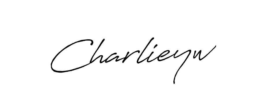 It looks lik you need a new signature style for name Charlieyw. Design unique handwritten (Antro_Vectra_Bolder) signature with our free signature maker in just a few clicks. Charlieyw signature style 7 images and pictures png