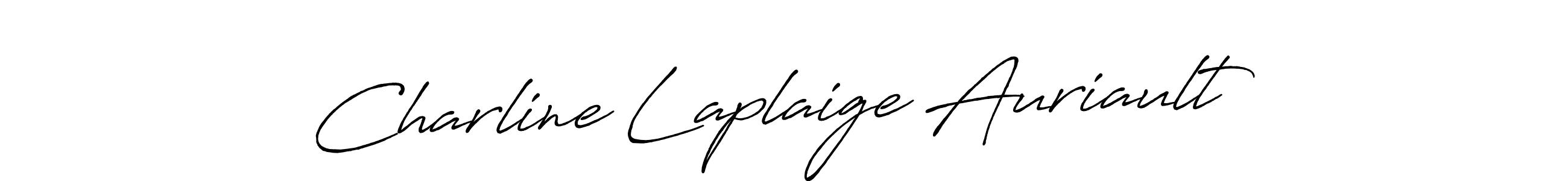 Create a beautiful signature design for name Charline Laplaige Auriault. With this signature (Antro_Vectra_Bolder) fonts, you can make a handwritten signature for free. Charline Laplaige Auriault signature style 7 images and pictures png