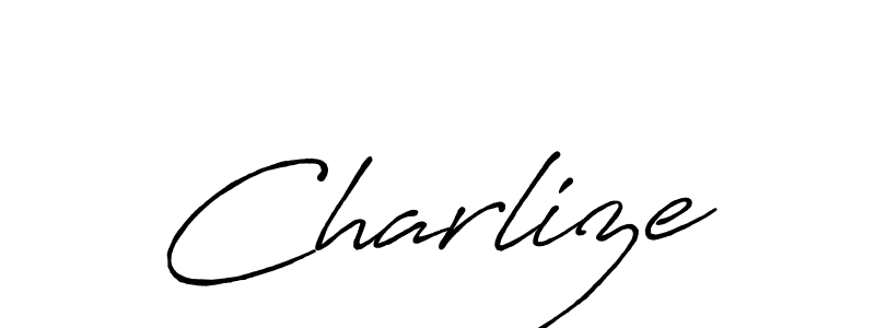 if you are searching for the best signature style for your name Charlize. so please give up your signature search. here we have designed multiple signature styles  using Antro_Vectra_Bolder. Charlize signature style 7 images and pictures png