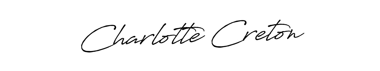Use a signature maker to create a handwritten signature online. With this signature software, you can design (Antro_Vectra_Bolder) your own signature for name Charlotte Creton. Charlotte Creton signature style 7 images and pictures png