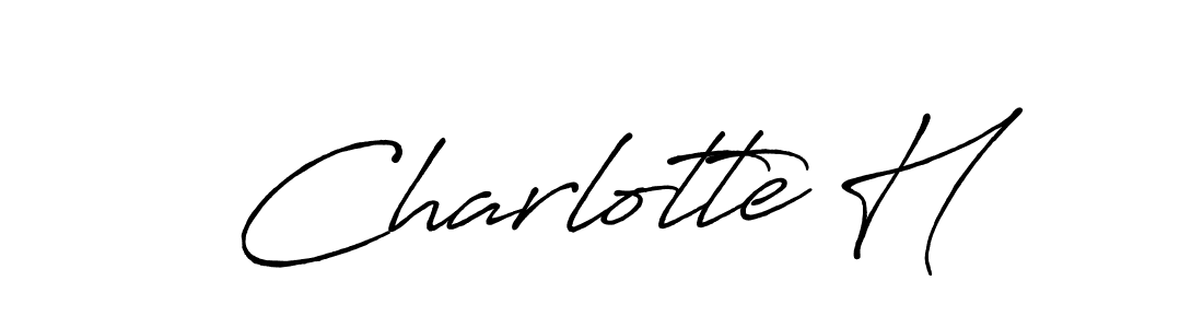 Make a beautiful signature design for name Charlotte H. Use this online signature maker to create a handwritten signature for free. Charlotte H signature style 7 images and pictures png