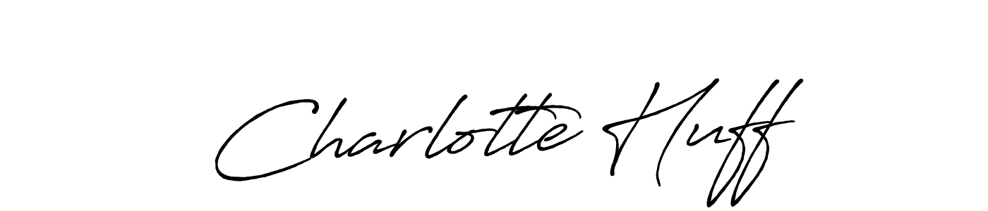 Charlotte Huff stylish signature style. Best Handwritten Sign (Antro_Vectra_Bolder) for my name. Handwritten Signature Collection Ideas for my name Charlotte Huff. Charlotte Huff signature style 7 images and pictures png