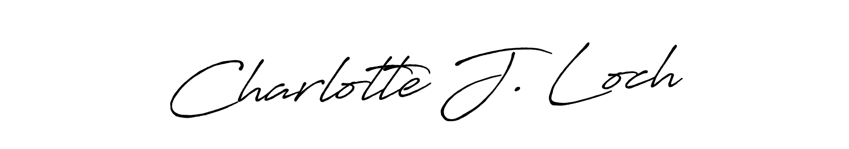 Design your own signature with our free online signature maker. With this signature software, you can create a handwritten (Antro_Vectra_Bolder) signature for name Charlotte J. Loch. Charlotte J. Loch signature style 7 images and pictures png