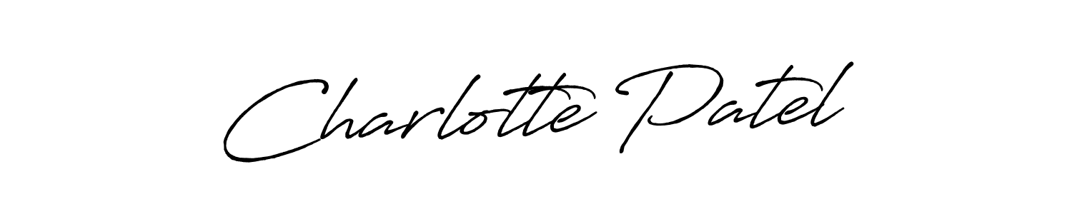 How to Draw Charlotte Patel signature style? Antro_Vectra_Bolder is a latest design signature styles for name Charlotte Patel. Charlotte Patel signature style 7 images and pictures png