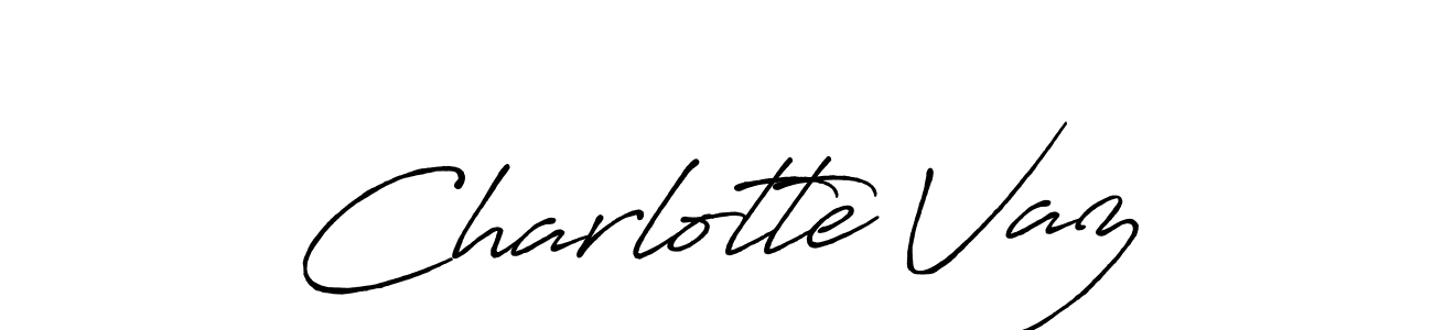 Antro_Vectra_Bolder is a professional signature style that is perfect for those who want to add a touch of class to their signature. It is also a great choice for those who want to make their signature more unique. Get Charlotte Vaz name to fancy signature for free. Charlotte Vaz signature style 7 images and pictures png