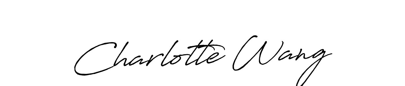 Also we have Charlotte Wang name is the best signature style. Create professional handwritten signature collection using Antro_Vectra_Bolder autograph style. Charlotte Wang signature style 7 images and pictures png