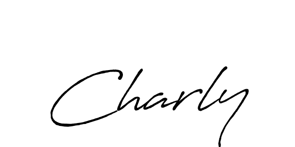 Create a beautiful signature design for name Charly. With this signature (Antro_Vectra_Bolder) fonts, you can make a handwritten signature for free. Charly signature style 7 images and pictures png