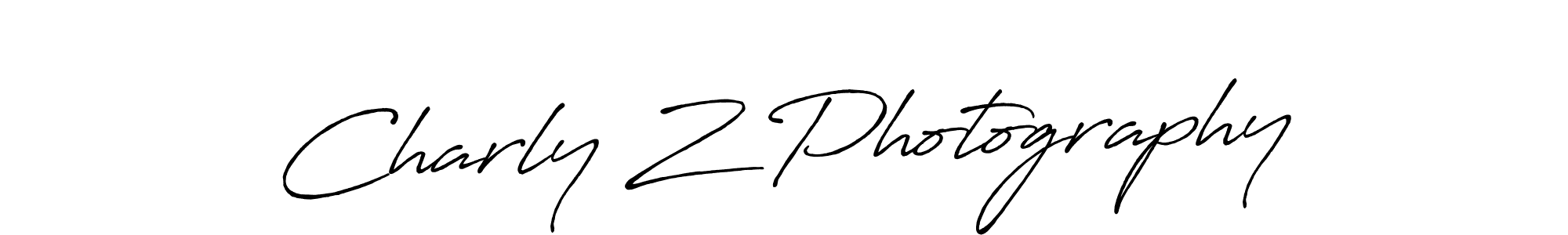 Use a signature maker to create a handwritten signature online. With this signature software, you can design (Antro_Vectra_Bolder) your own signature for name Charly Z Photography. Charly Z Photography signature style 7 images and pictures png