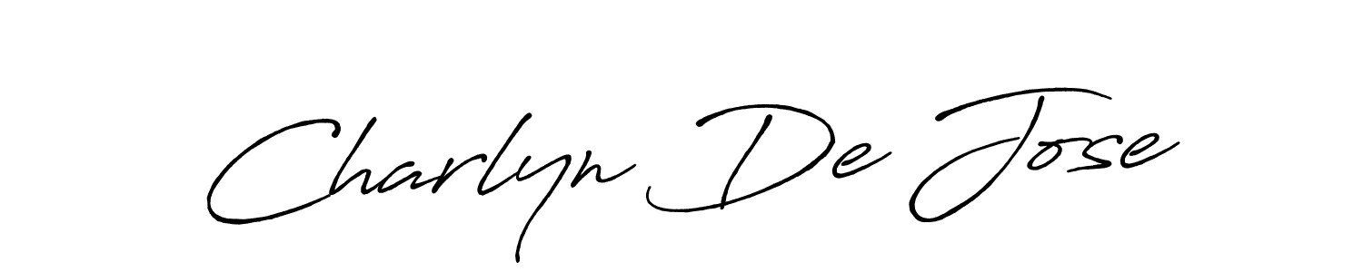 Also You can easily find your signature by using the search form. We will create Charlyn De Jose name handwritten signature images for you free of cost using Antro_Vectra_Bolder sign style. Charlyn De Jose signature style 7 images and pictures png