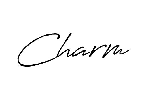 Also You can easily find your signature by using the search form. We will create Charm name handwritten signature images for you free of cost using Antro_Vectra_Bolder sign style. Charm signature style 7 images and pictures png