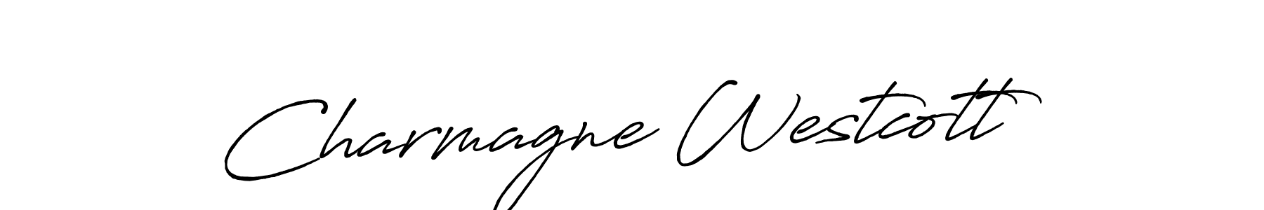 Antro_Vectra_Bolder is a professional signature style that is perfect for those who want to add a touch of class to their signature. It is also a great choice for those who want to make their signature more unique. Get Charmagne Westcott name to fancy signature for free. Charmagne Westcott signature style 7 images and pictures png