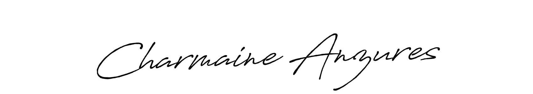 Make a beautiful signature design for name Charmaine Anzures. With this signature (Antro_Vectra_Bolder) style, you can create a handwritten signature for free. Charmaine Anzures signature style 7 images and pictures png