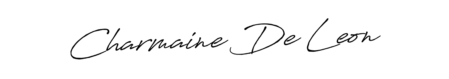 Design your own signature with our free online signature maker. With this signature software, you can create a handwritten (Antro_Vectra_Bolder) signature for name Charmaine De Leon. Charmaine De Leon signature style 7 images and pictures png