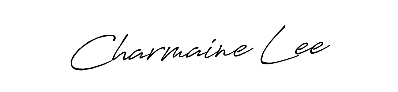 You should practise on your own different ways (Antro_Vectra_Bolder) to write your name (Charmaine Lee) in signature. don't let someone else do it for you. Charmaine Lee signature style 7 images and pictures png