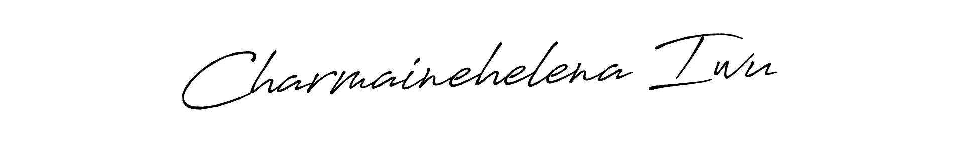 Charmainehelena Iwu stylish signature style. Best Handwritten Sign (Antro_Vectra_Bolder) for my name. Handwritten Signature Collection Ideas for my name Charmainehelena Iwu. Charmainehelena Iwu signature style 7 images and pictures png