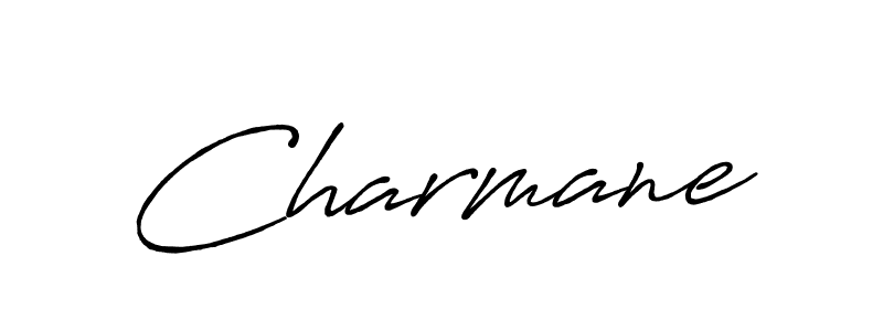 Design your own signature with our free online signature maker. With this signature software, you can create a handwritten (Antro_Vectra_Bolder) signature for name Charmane. Charmane signature style 7 images and pictures png