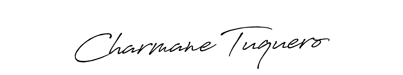 if you are searching for the best signature style for your name Charmane Tuquero. so please give up your signature search. here we have designed multiple signature styles  using Antro_Vectra_Bolder. Charmane Tuquero signature style 7 images and pictures png