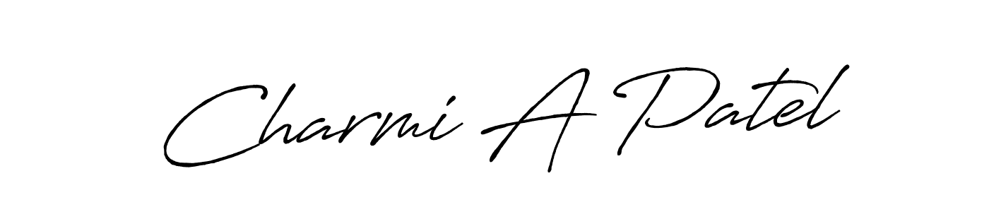 It looks lik you need a new signature style for name Charmi A Patel. Design unique handwritten (Antro_Vectra_Bolder) signature with our free signature maker in just a few clicks. Charmi A Patel signature style 7 images and pictures png