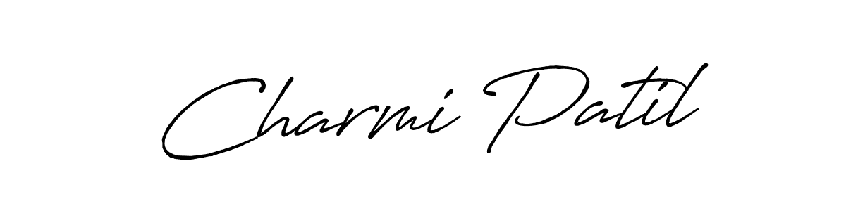 Also You can easily find your signature by using the search form. We will create Charmi Patil name handwritten signature images for you free of cost using Antro_Vectra_Bolder sign style. Charmi Patil signature style 7 images and pictures png