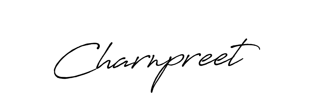 How to Draw Charnpreet signature style? Antro_Vectra_Bolder is a latest design signature styles for name Charnpreet. Charnpreet signature style 7 images and pictures png