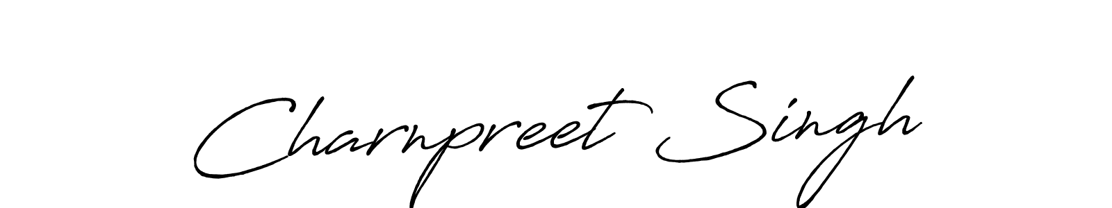 How to make Charnpreet Singh signature? Antro_Vectra_Bolder is a professional autograph style. Create handwritten signature for Charnpreet Singh name. Charnpreet Singh signature style 7 images and pictures png