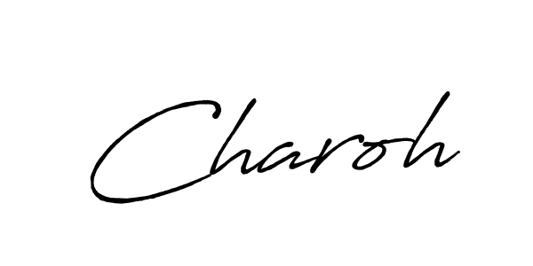 Make a beautiful signature design for name Charoh. With this signature (Antro_Vectra_Bolder) style, you can create a handwritten signature for free. Charoh signature style 7 images and pictures png