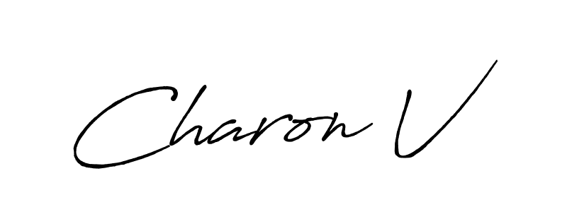 Also we have Charon V name is the best signature style. Create professional handwritten signature collection using Antro_Vectra_Bolder autograph style. Charon V signature style 7 images and pictures png