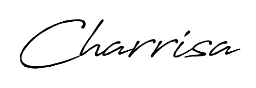 Practice writing Charrisa with the flow of Antro_Vectra_Bolder lettering. A fantastic source of inspiration for developing your personal signature style. Charrisa signature style 7 images and pictures png