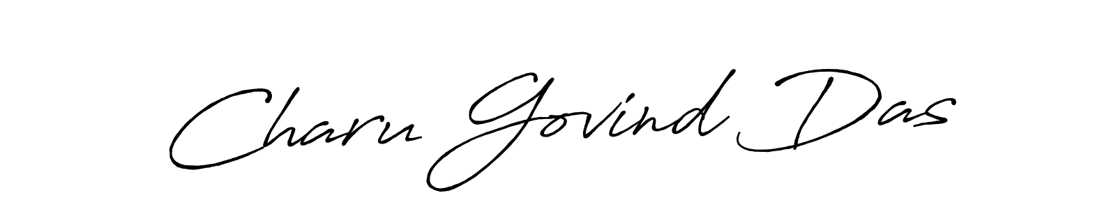 The best way (Antro_Vectra_Bolder) to make a short signature is to pick only two or three words in your name. The name Charu Govind Das include a total of six letters. For converting this name. Charu Govind Das signature style 7 images and pictures png