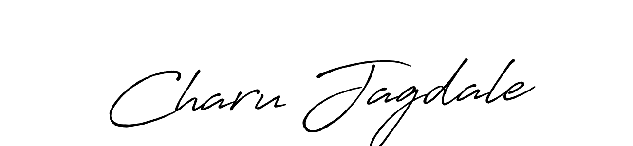 if you are searching for the best signature style for your name Charu Jagdale. so please give up your signature search. here we have designed multiple signature styles  using Antro_Vectra_Bolder. Charu Jagdale signature style 7 images and pictures png