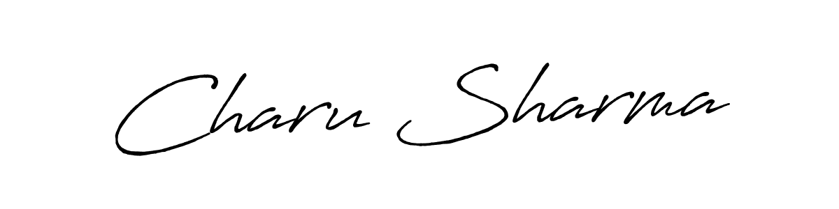 Make a beautiful signature design for name Charu Sharma. Use this online signature maker to create a handwritten signature for free. Charu Sharma signature style 7 images and pictures png
