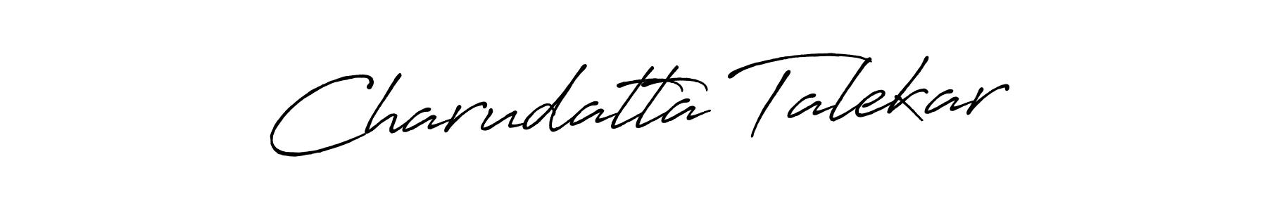 Design your own signature with our free online signature maker. With this signature software, you can create a handwritten (Antro_Vectra_Bolder) signature for name Charudatta Talekar. Charudatta Talekar signature style 7 images and pictures png