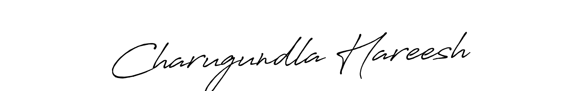 It looks lik you need a new signature style for name Charugundla Hareesh. Design unique handwritten (Antro_Vectra_Bolder) signature with our free signature maker in just a few clicks. Charugundla Hareesh signature style 7 images and pictures png