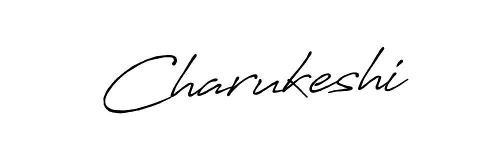 How to make Charukeshi signature? Antro_Vectra_Bolder is a professional autograph style. Create handwritten signature for Charukeshi name. Charukeshi signature style 7 images and pictures png