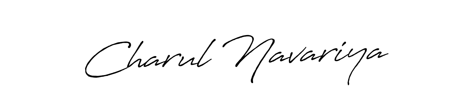 The best way (Antro_Vectra_Bolder) to make a short signature is to pick only two or three words in your name. The name Charul Navariya include a total of six letters. For converting this name. Charul Navariya signature style 7 images and pictures png