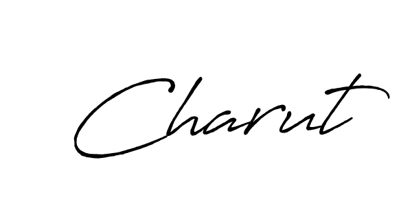 Create a beautiful signature design for name Charut. With this signature (Antro_Vectra_Bolder) fonts, you can make a handwritten signature for free. Charut signature style 7 images and pictures png