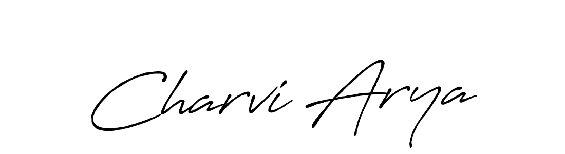 You should practise on your own different ways (Antro_Vectra_Bolder) to write your name (Charvi Arya) in signature. don't let someone else do it for you. Charvi Arya signature style 7 images and pictures png