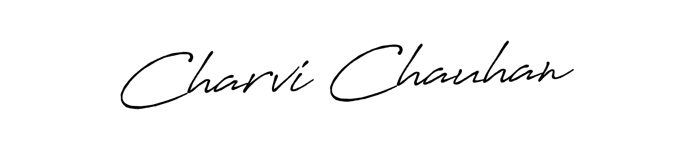 Antro_Vectra_Bolder is a professional signature style that is perfect for those who want to add a touch of class to their signature. It is also a great choice for those who want to make their signature more unique. Get Charvi Chauhan name to fancy signature for free. Charvi Chauhan signature style 7 images and pictures png