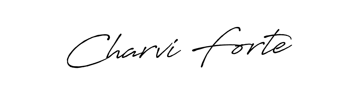 Similarly Antro_Vectra_Bolder is the best handwritten signature design. Signature creator online .You can use it as an online autograph creator for name Charvi Forte. Charvi Forte signature style 7 images and pictures png