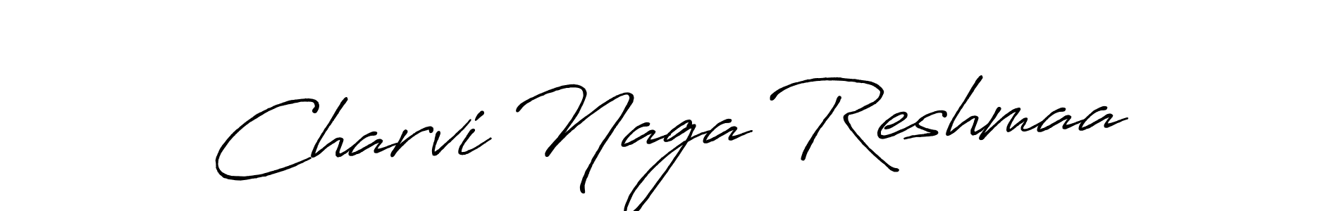 This is the best signature style for the Charvi Naga Reshmaa name. Also you like these signature font (Antro_Vectra_Bolder). Mix name signature. Charvi Naga Reshmaa signature style 7 images and pictures png