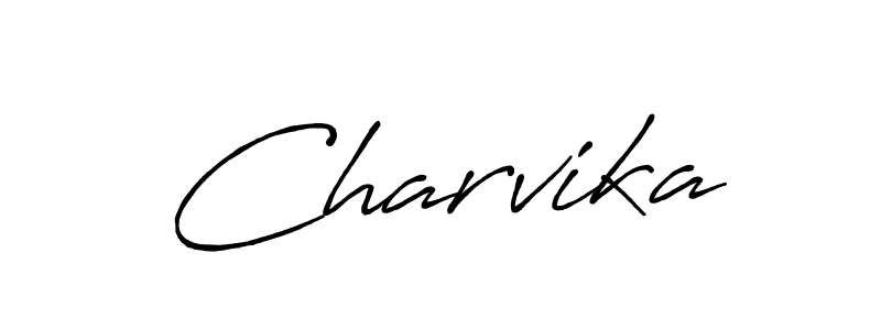 if you are searching for the best signature style for your name Charvika. so please give up your signature search. here we have designed multiple signature styles  using Antro_Vectra_Bolder. Charvika signature style 7 images and pictures png