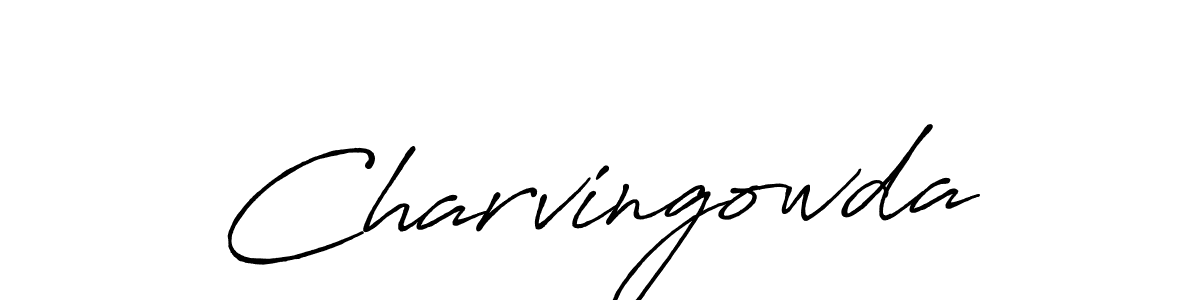 How to make Charvingowda name signature. Use Antro_Vectra_Bolder style for creating short signs online. This is the latest handwritten sign. Charvingowda signature style 7 images and pictures png