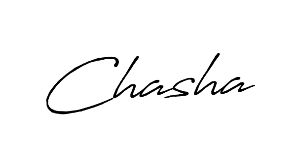 Chasha stylish signature style. Best Handwritten Sign (Antro_Vectra_Bolder) for my name. Handwritten Signature Collection Ideas for my name Chasha. Chasha signature style 7 images and pictures png