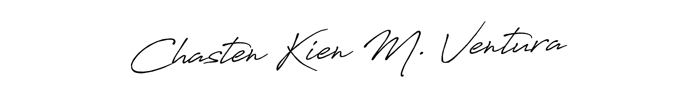 if you are searching for the best signature style for your name Chasten Kien M. Ventura. so please give up your signature search. here we have designed multiple signature styles  using Antro_Vectra_Bolder. Chasten Kien M. Ventura signature style 7 images and pictures png