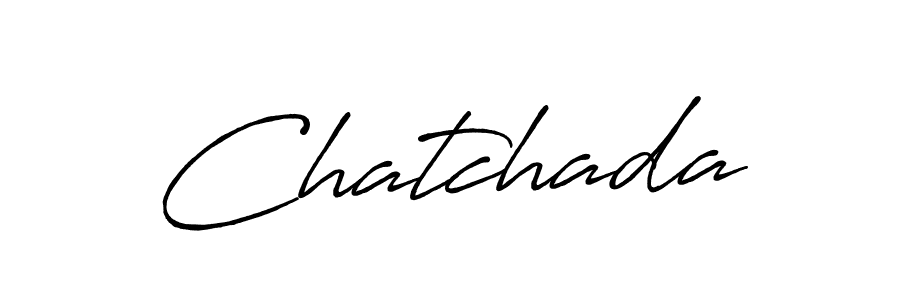 How to make Chatchada signature? Antro_Vectra_Bolder is a professional autograph style. Create handwritten signature for Chatchada name. Chatchada signature style 7 images and pictures png