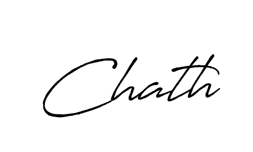 How to make Chath signature? Antro_Vectra_Bolder is a professional autograph style. Create handwritten signature for Chath name. Chath signature style 7 images and pictures png