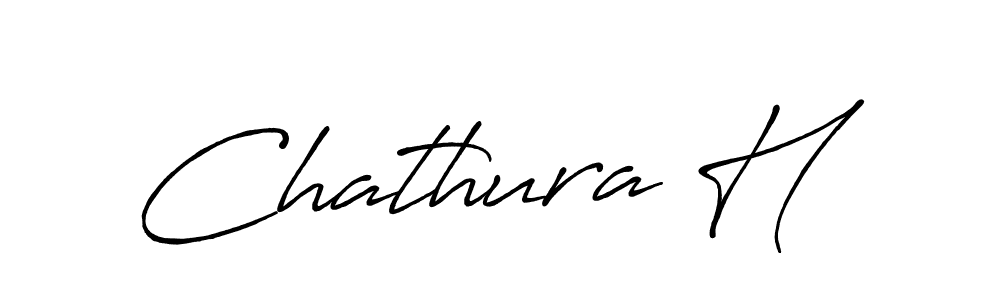 The best way (Antro_Vectra_Bolder) to make a short signature is to pick only two or three words in your name. The name Chathura H include a total of six letters. For converting this name. Chathura H signature style 7 images and pictures png